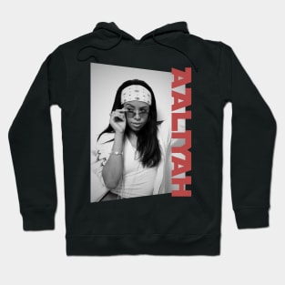 aaliyah black and white Hoodie